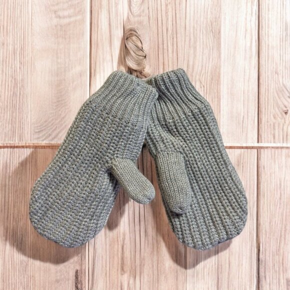 NWT Jacadi Silver Knit and Fleece Mitten - Picture 3 of 3